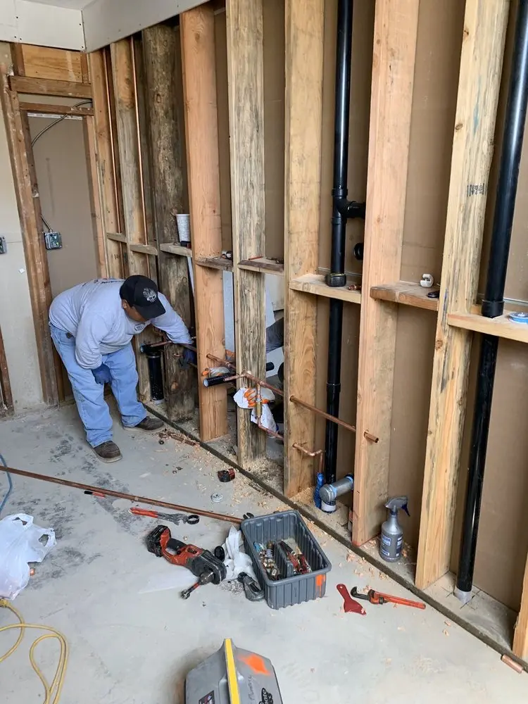 Commercial rough-in plumbing for Gas Line Repair in New Village